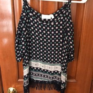 Patterned Cut Out Top